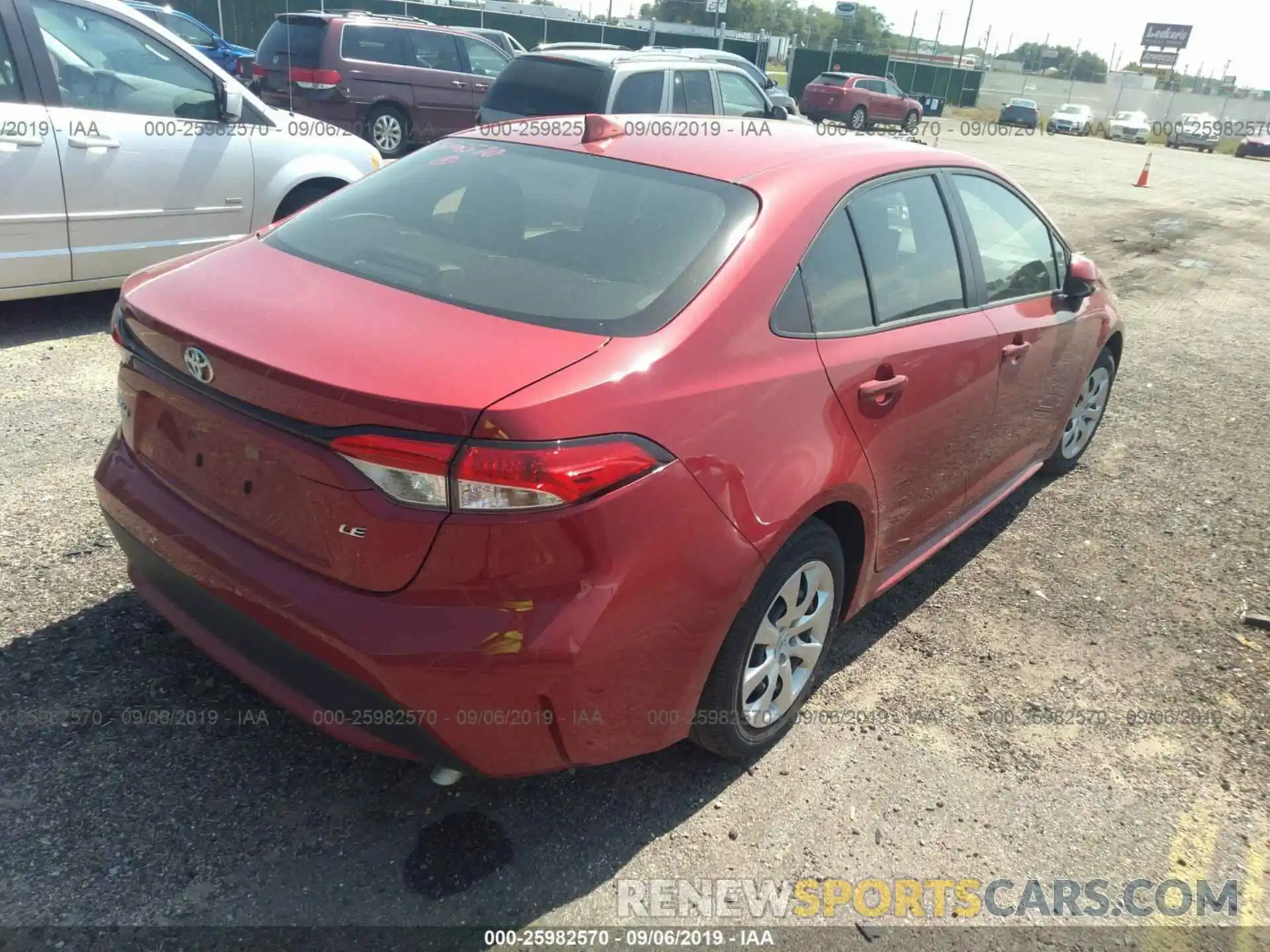 4 Photograph of a damaged car JTDEPRAE0LJ029433 TOYOTA COROLLA 2020