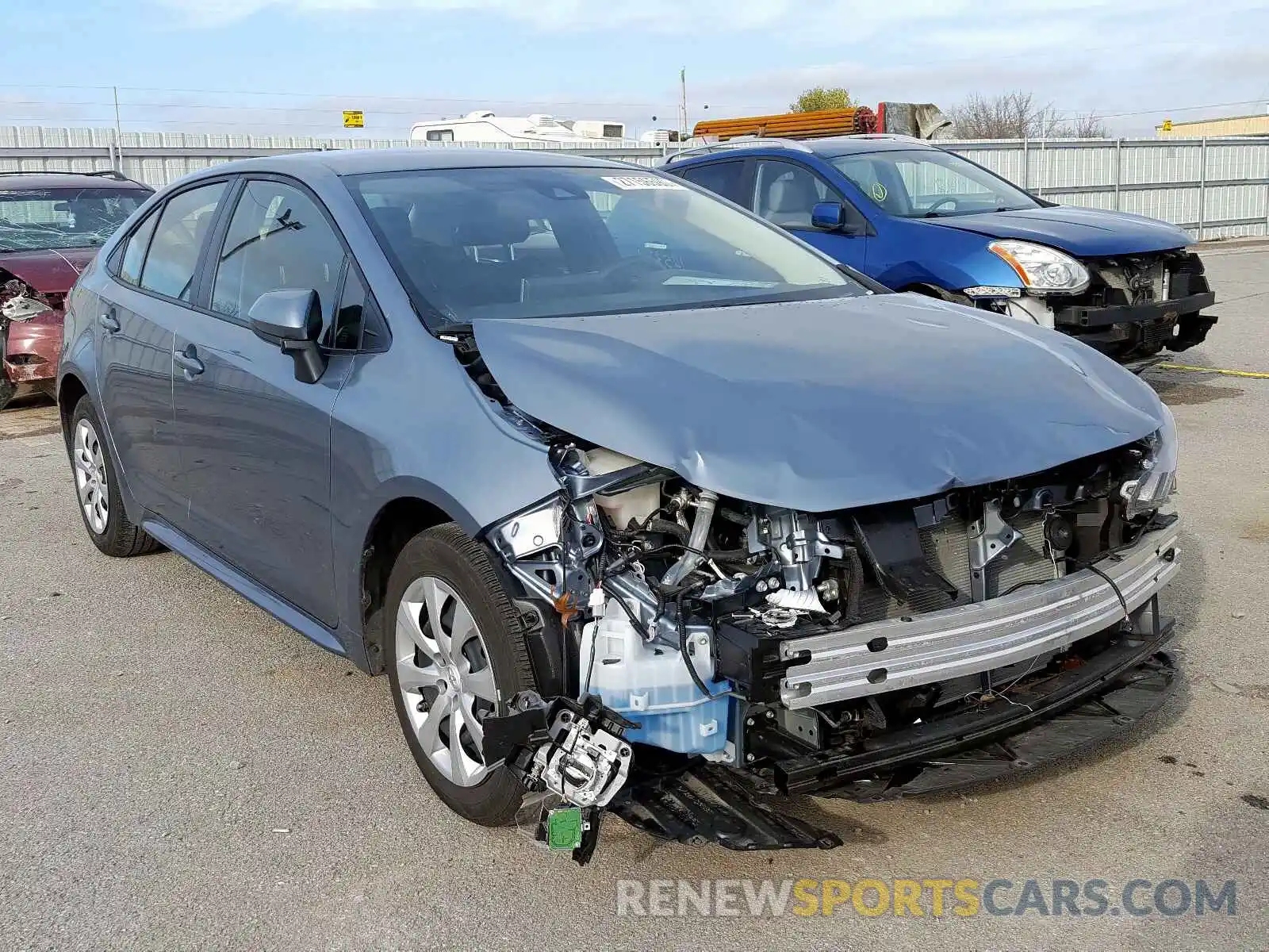 1 Photograph of a damaged car JTDEPRAE0LJ029688 TOYOTA COROLLA 2020