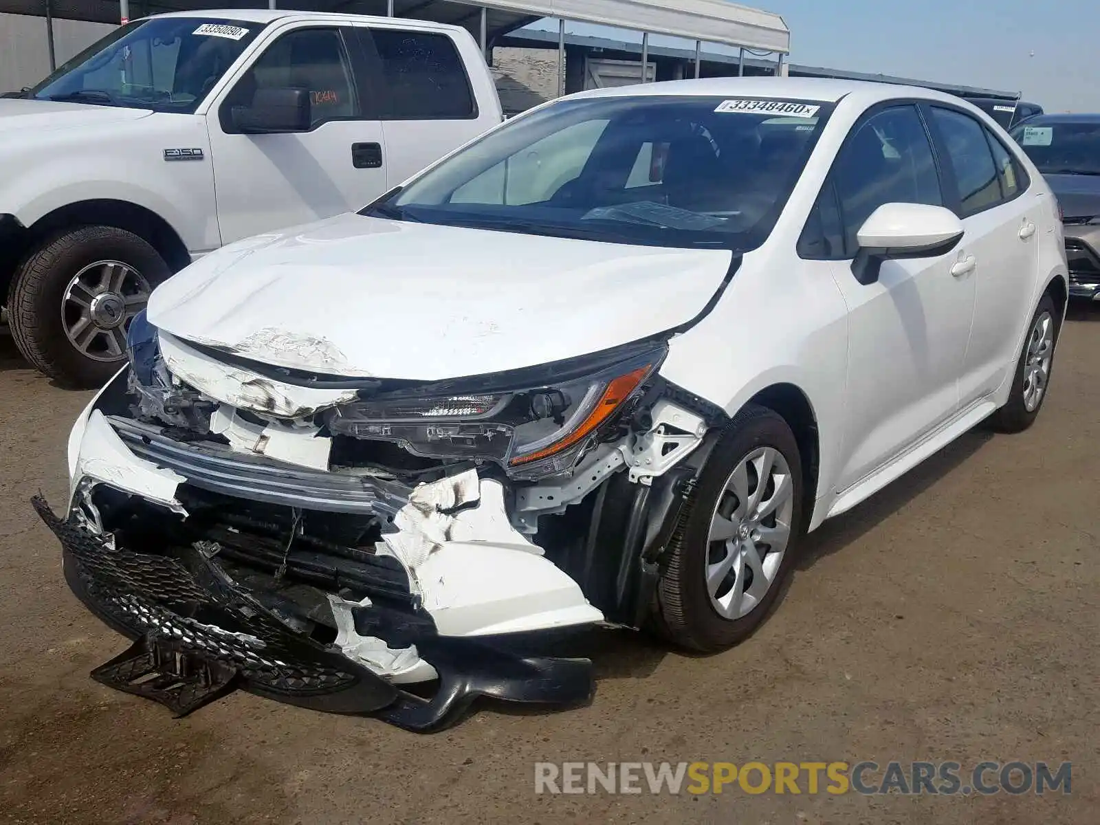 2 Photograph of a damaged car JTDEPRAE0LJ030128 TOYOTA COROLLA 2020