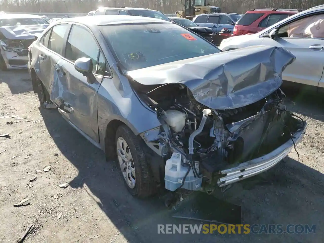 1 Photograph of a damaged car JTDEPRAE0LJ030176 TOYOTA COROLLA 2020