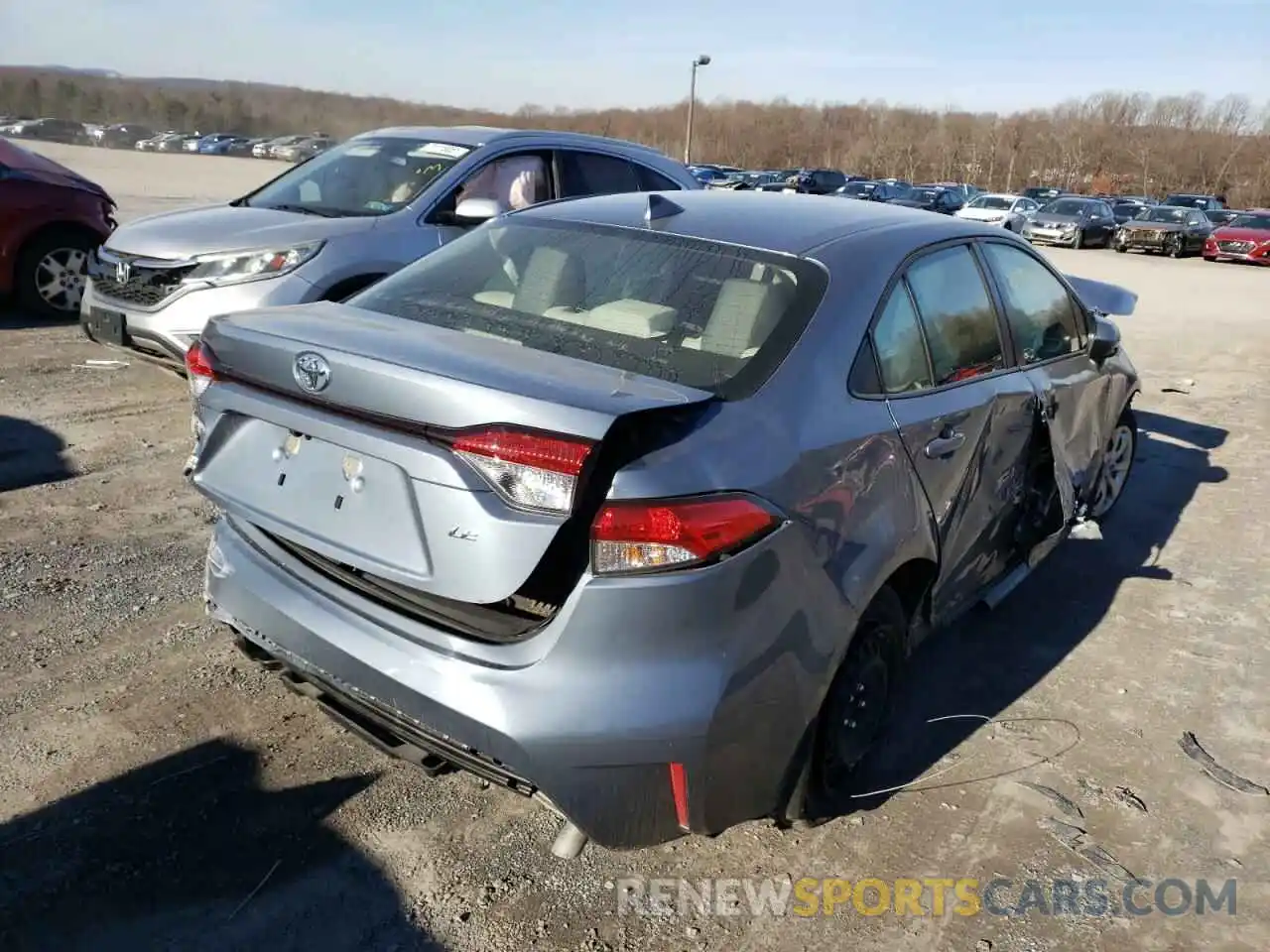 4 Photograph of a damaged car JTDEPRAE0LJ030176 TOYOTA COROLLA 2020