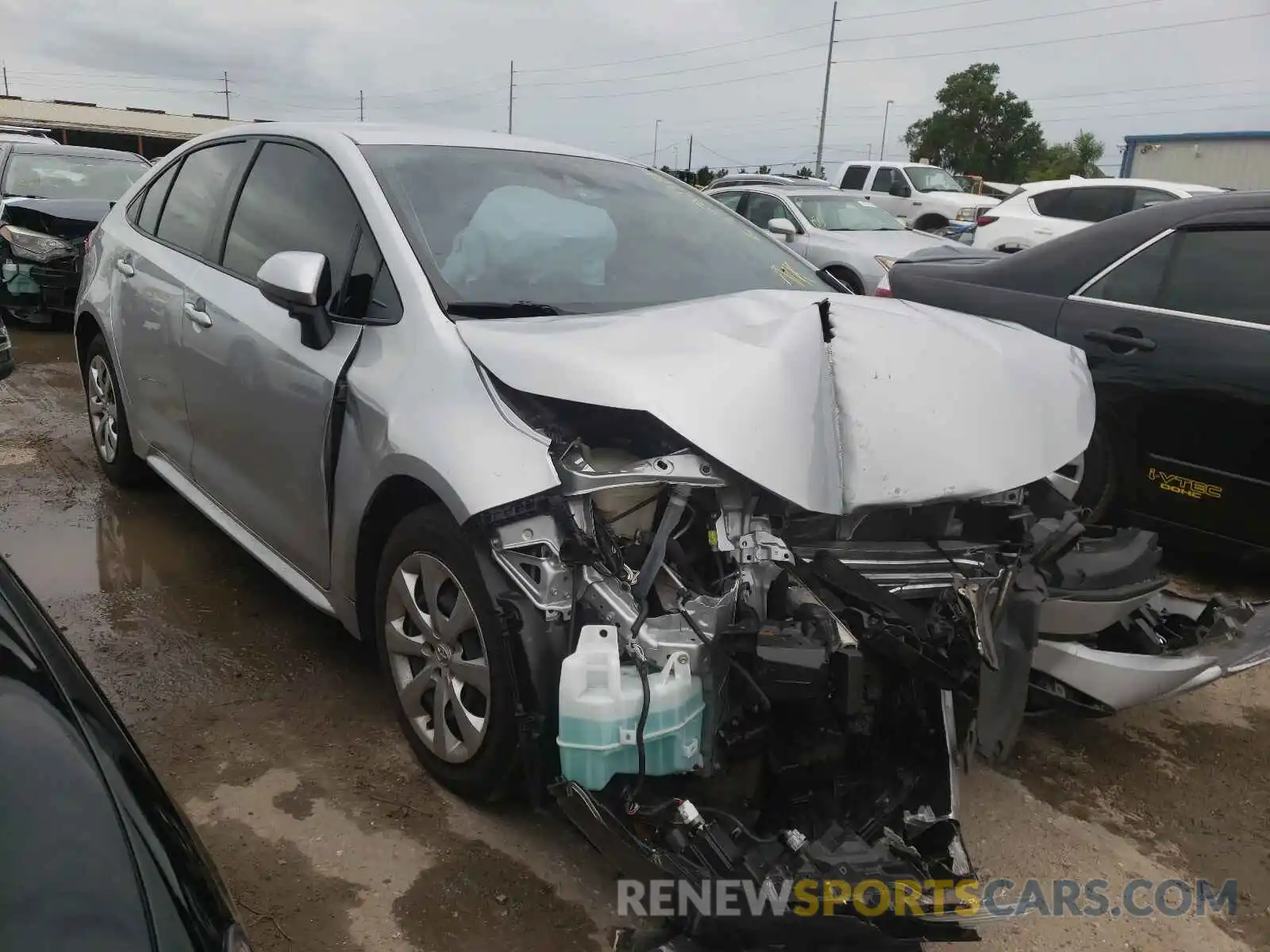 1 Photograph of a damaged car JTDEPRAE0LJ030663 TOYOTA COROLLA 2020