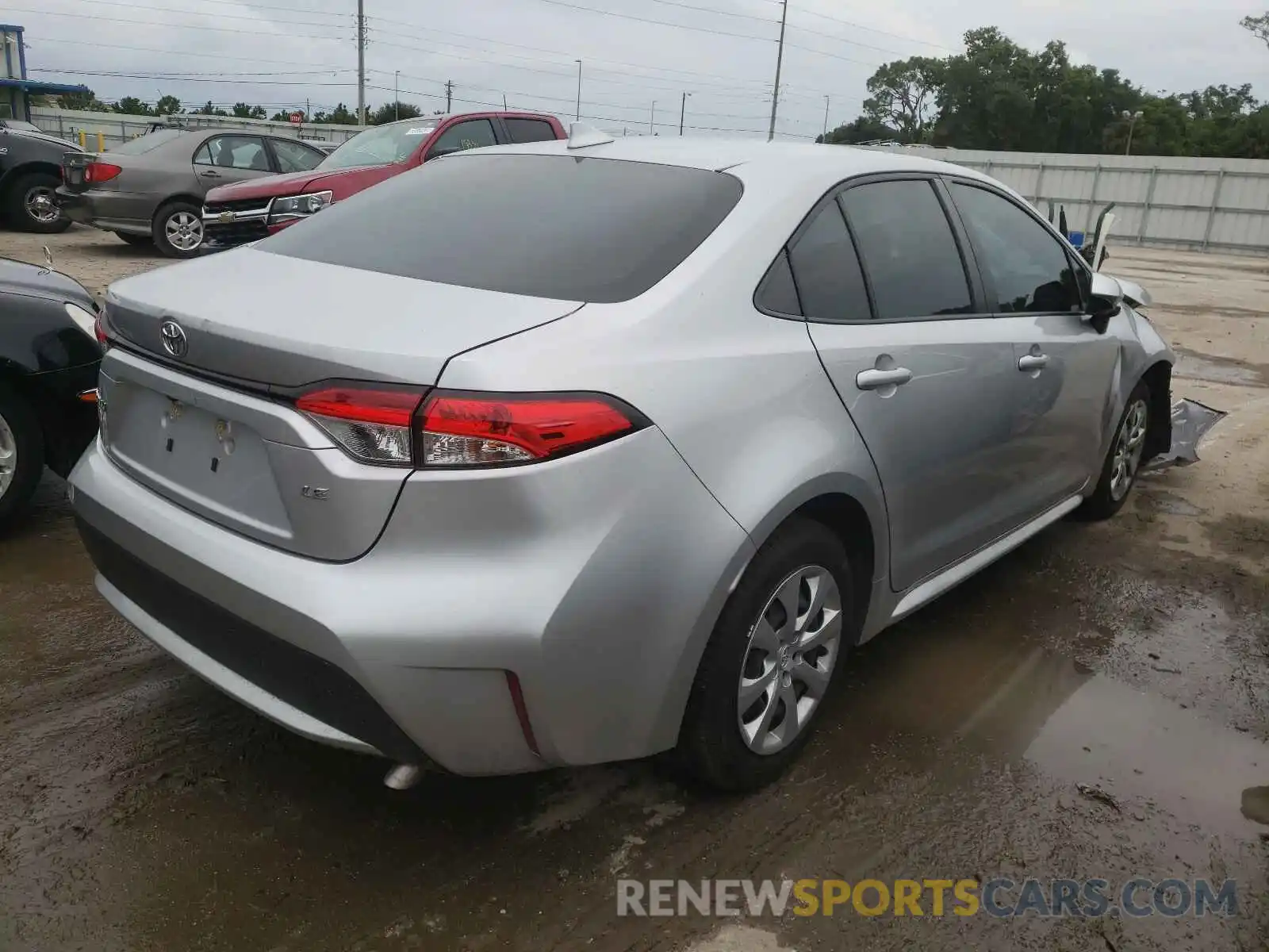 4 Photograph of a damaged car JTDEPRAE0LJ030663 TOYOTA COROLLA 2020