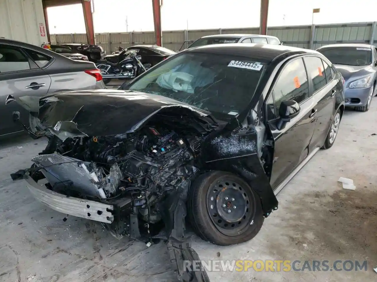 2 Photograph of a damaged car JTDEPRAE0LJ030940 TOYOTA COROLLA 2020