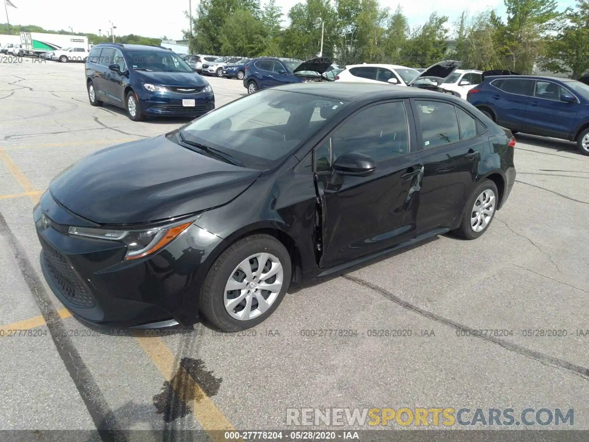 2 Photograph of a damaged car JTDEPRAE0LJ031053 TOYOTA COROLLA 2020