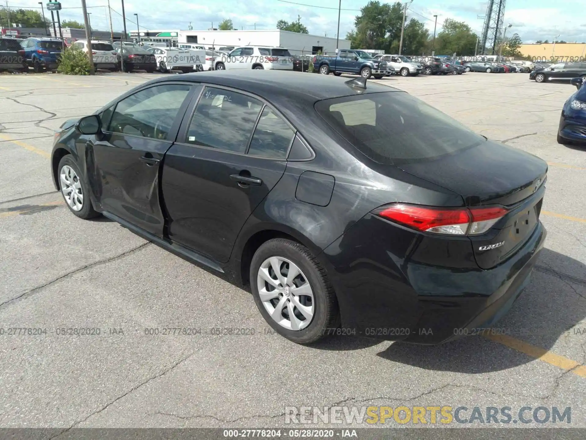 3 Photograph of a damaged car JTDEPRAE0LJ031053 TOYOTA COROLLA 2020