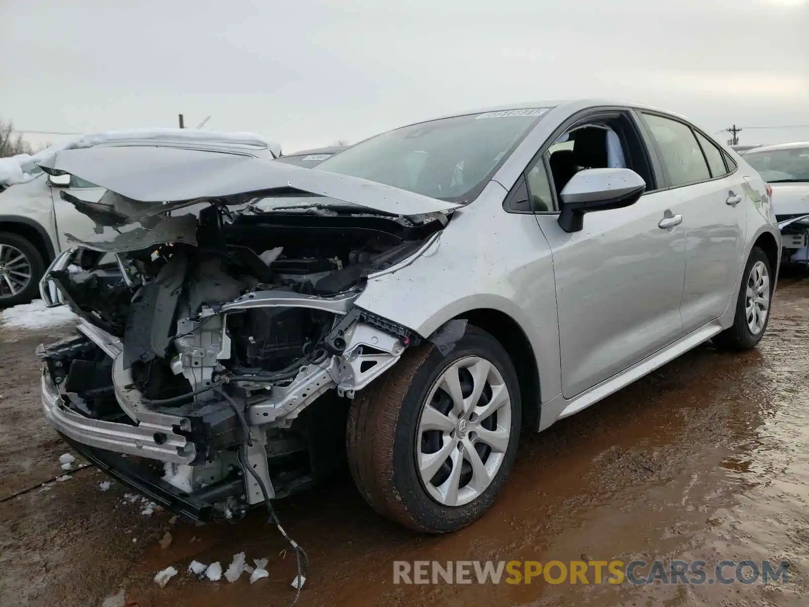 2 Photograph of a damaged car JTDEPRAE0LJ031067 TOYOTA COROLLA 2020