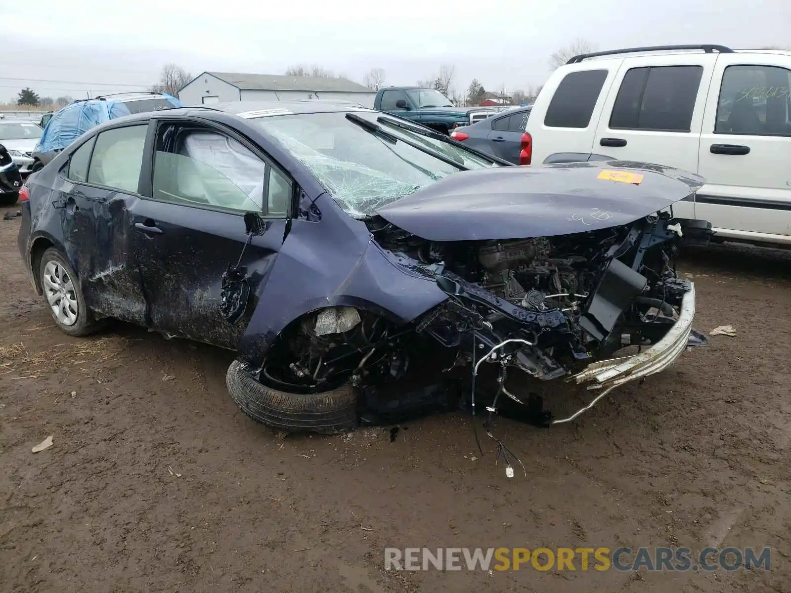 1 Photograph of a damaged car JTDEPRAE0LJ031263 TOYOTA COROLLA 2020