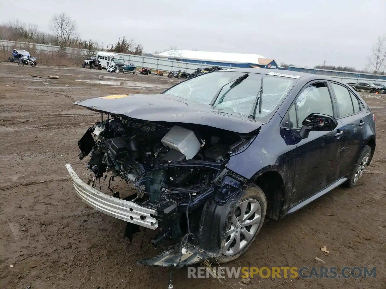 2 Photograph of a damaged car JTDEPRAE0LJ031263 TOYOTA COROLLA 2020