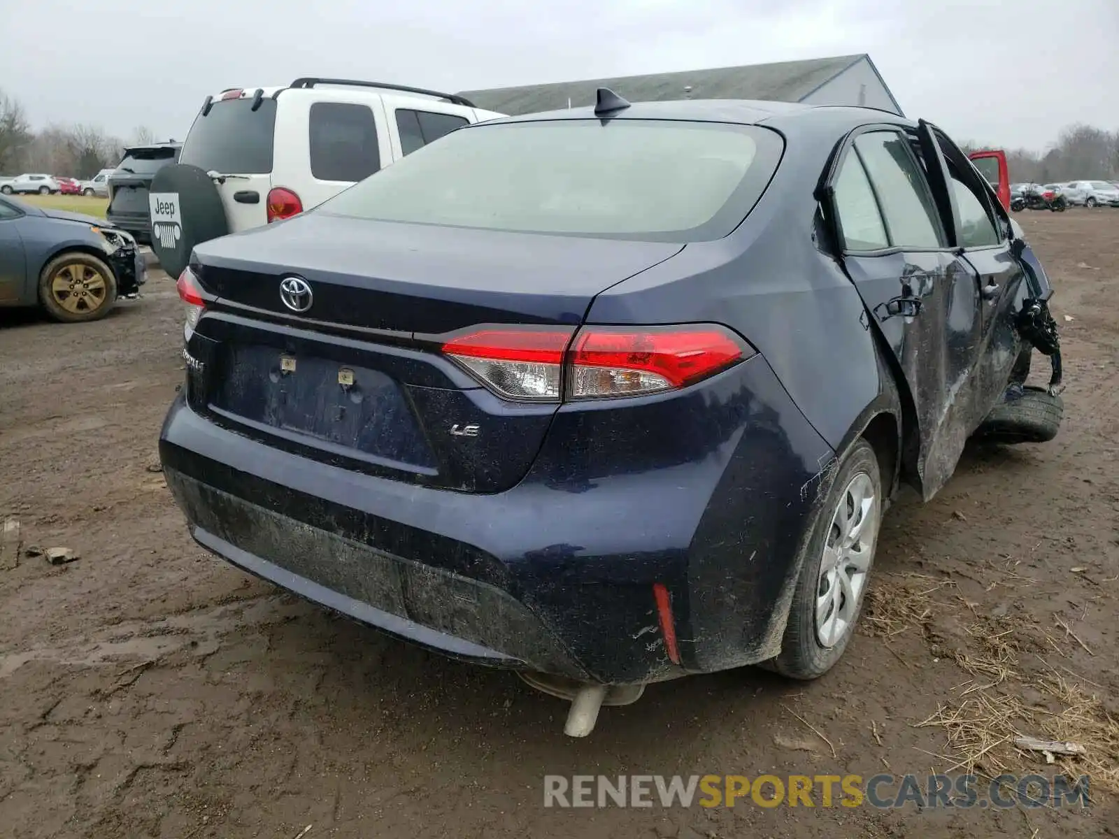 4 Photograph of a damaged car JTDEPRAE0LJ031263 TOYOTA COROLLA 2020