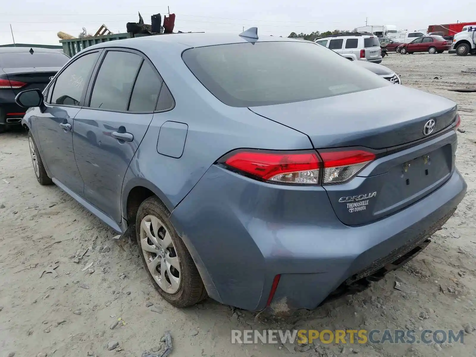 3 Photograph of a damaged car JTDEPRAE0LJ031554 TOYOTA COROLLA 2020