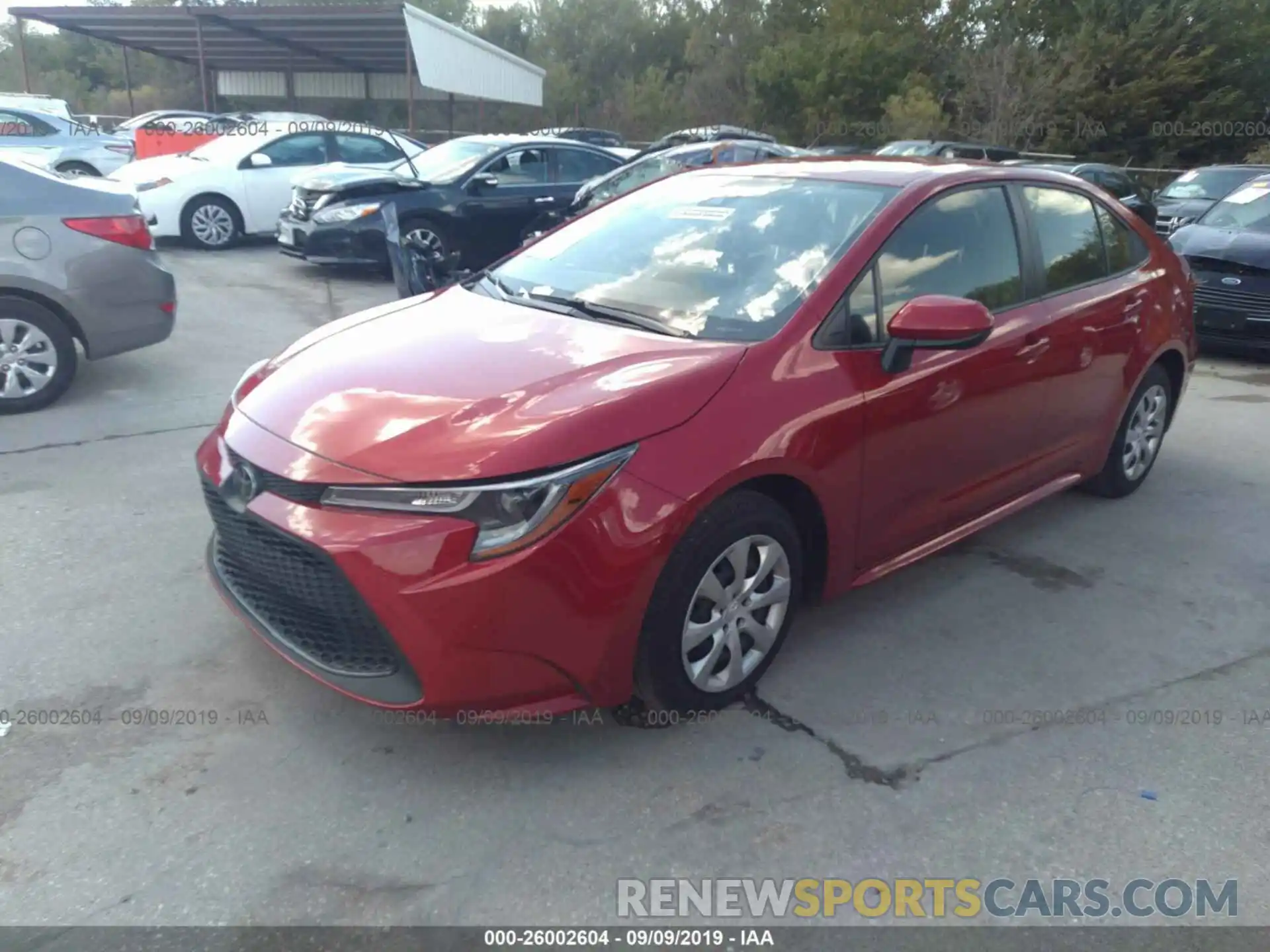 2 Photograph of a damaged car JTDEPRAE0LJ032123 TOYOTA COROLLA 2020