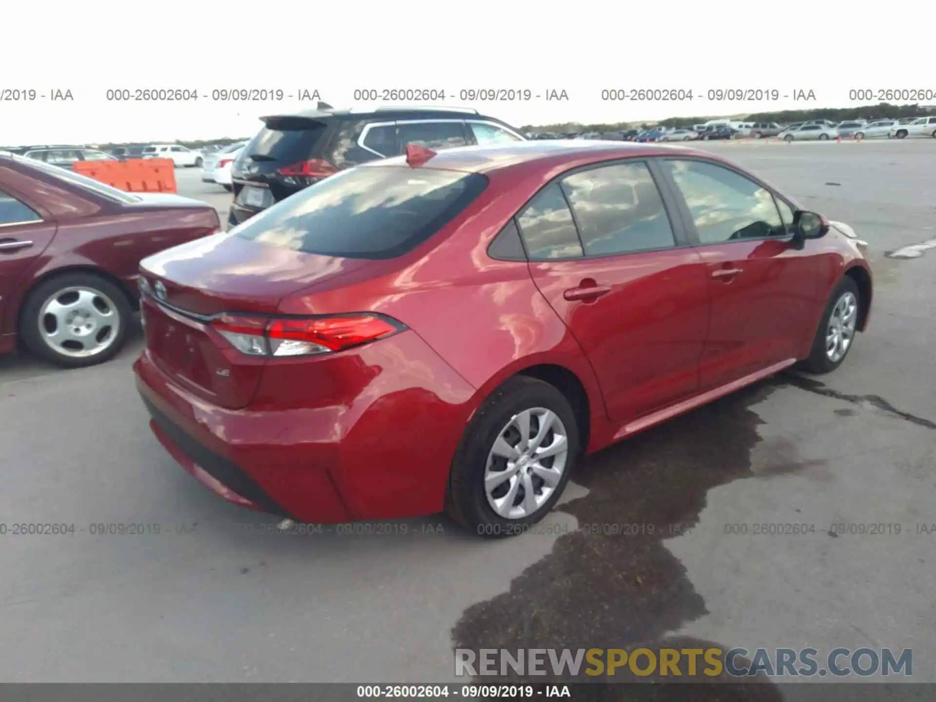 4 Photograph of a damaged car JTDEPRAE0LJ032123 TOYOTA COROLLA 2020