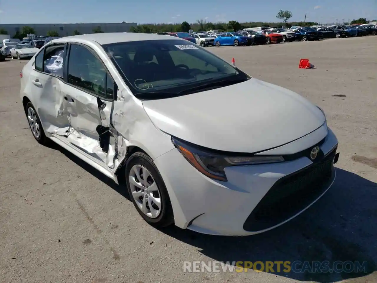 1 Photograph of a damaged car JTDEPRAE0LJ032784 TOYOTA COROLLA 2020