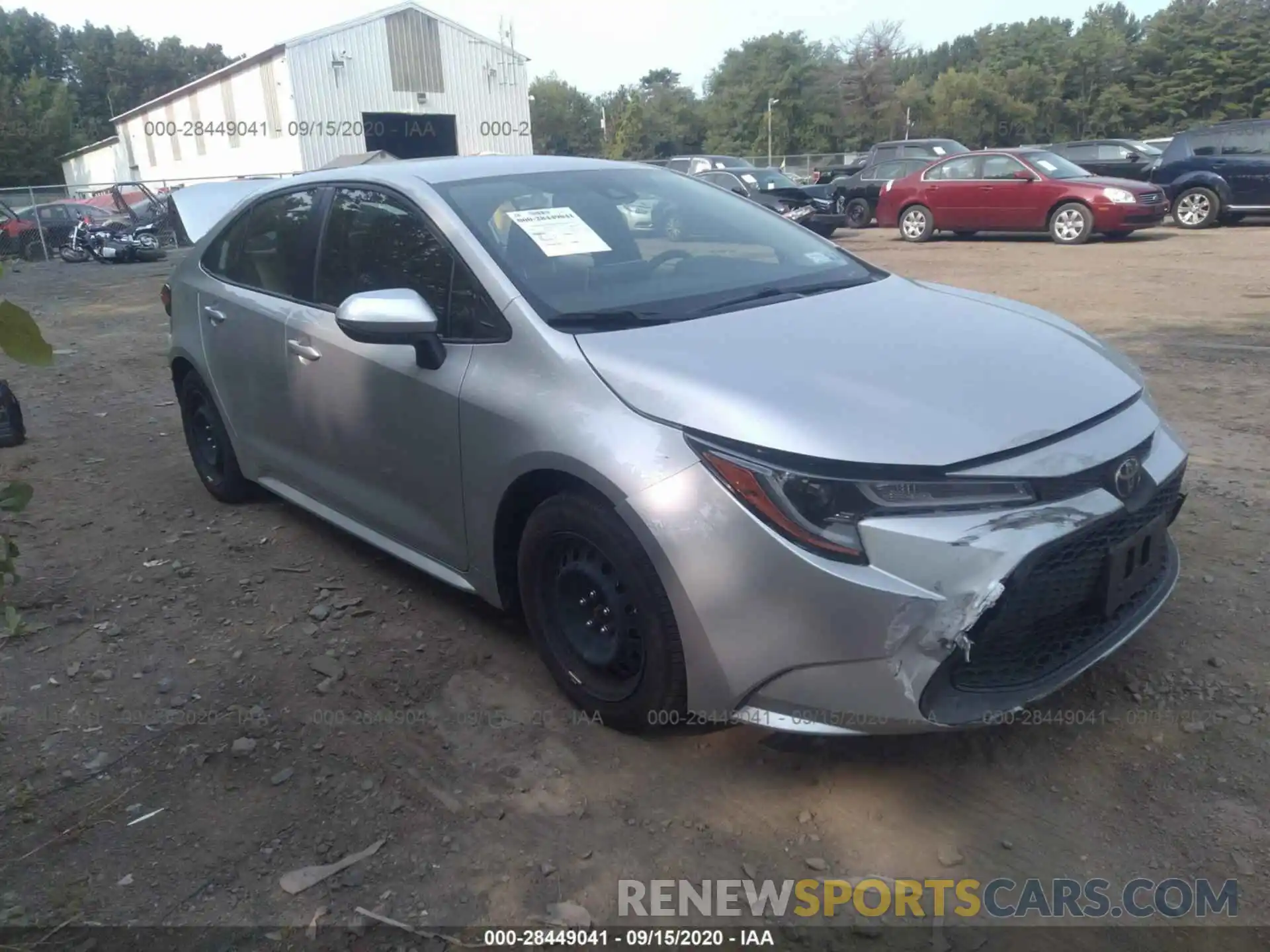 1 Photograph of a damaged car JTDEPRAE0LJ032820 TOYOTA COROLLA 2020