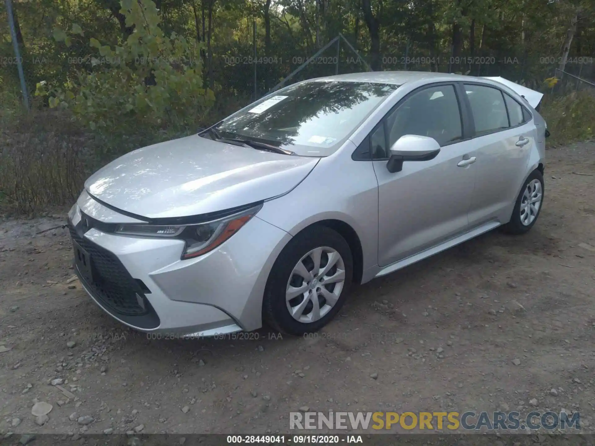 2 Photograph of a damaged car JTDEPRAE0LJ032820 TOYOTA COROLLA 2020