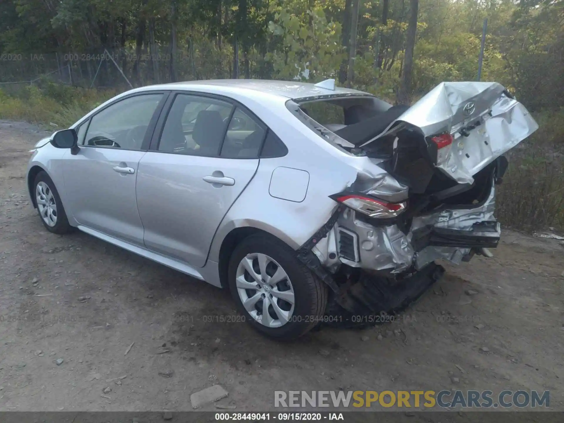 3 Photograph of a damaged car JTDEPRAE0LJ032820 TOYOTA COROLLA 2020