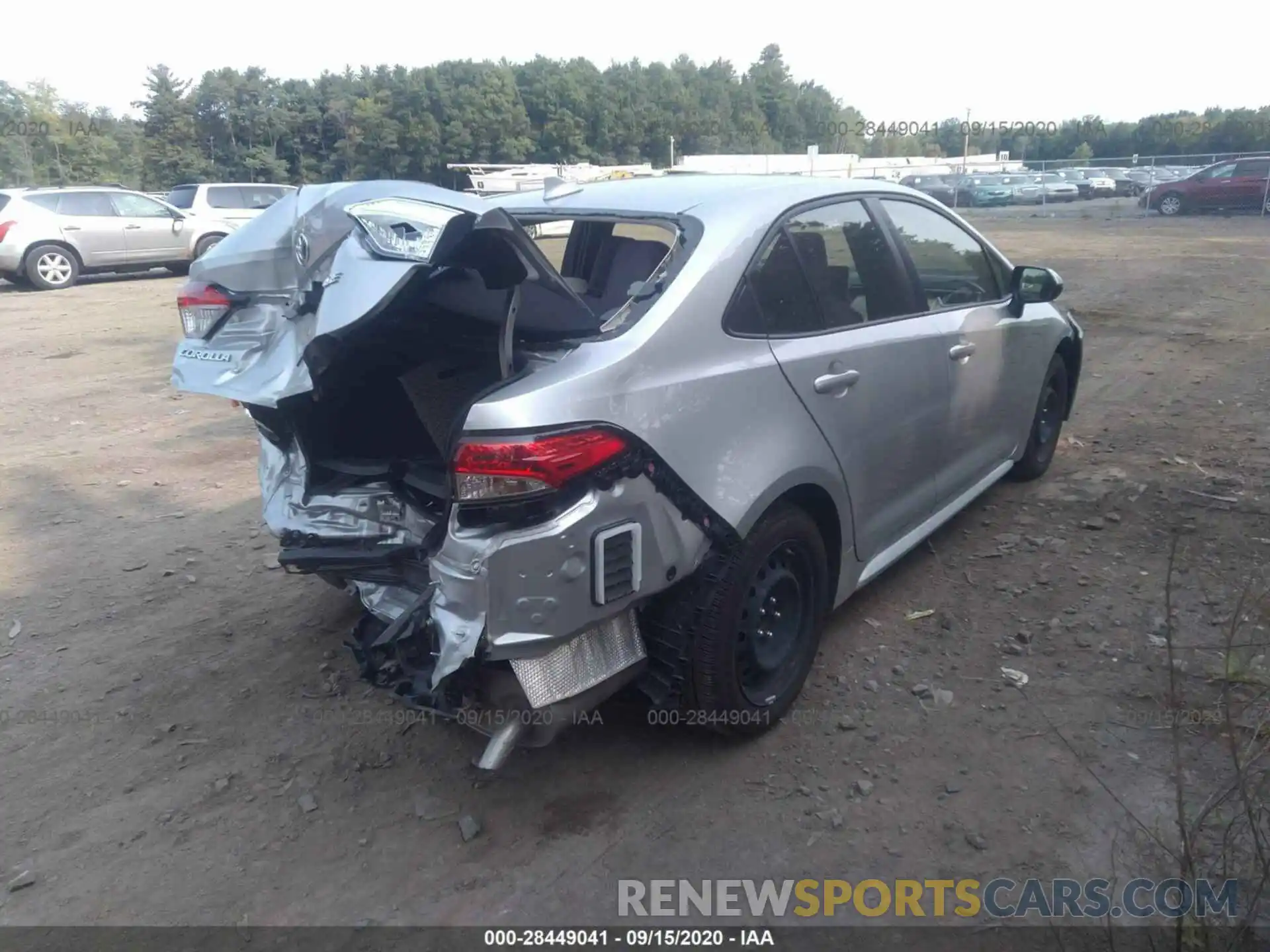 4 Photograph of a damaged car JTDEPRAE0LJ032820 TOYOTA COROLLA 2020