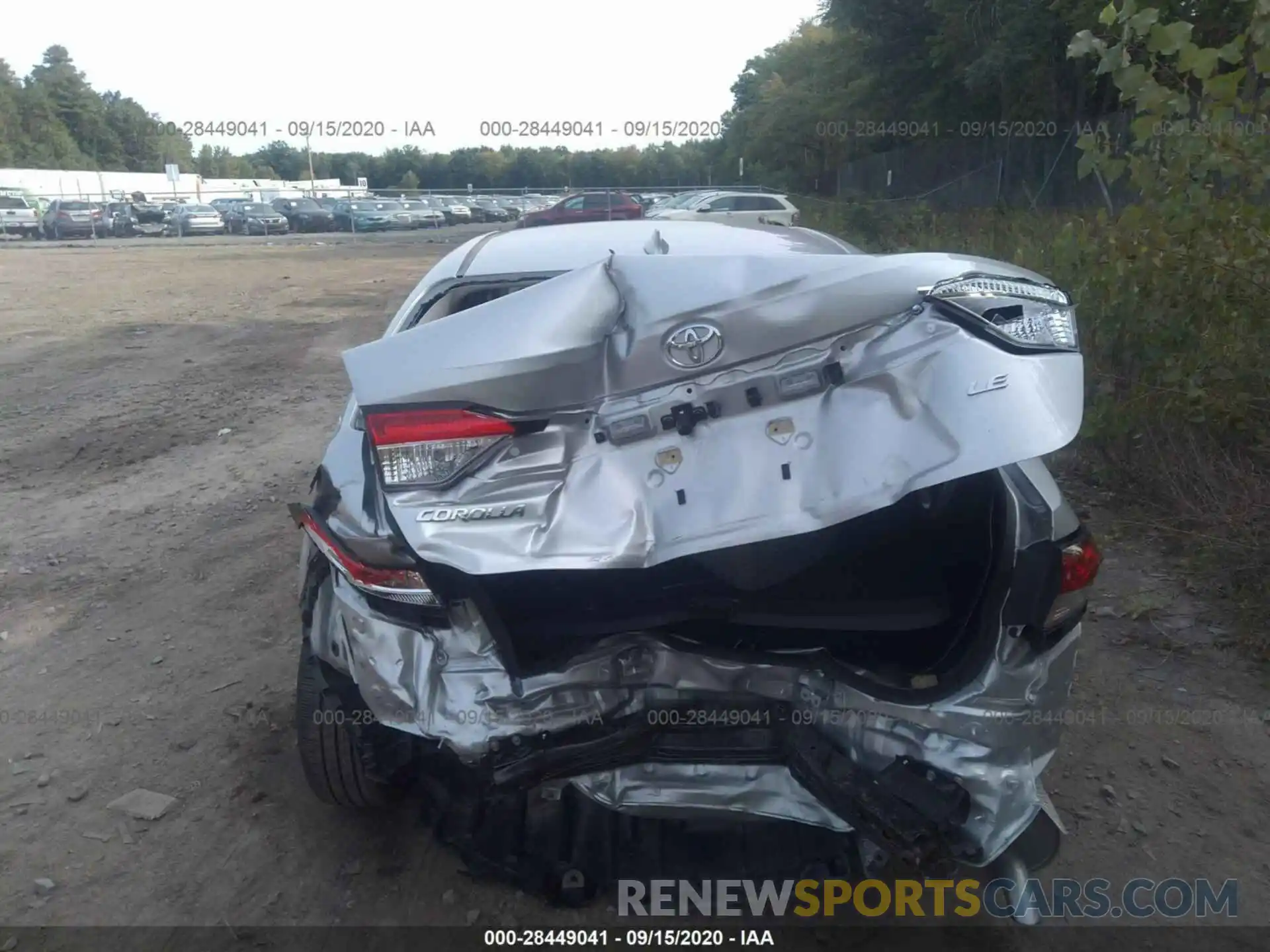 6 Photograph of a damaged car JTDEPRAE0LJ032820 TOYOTA COROLLA 2020