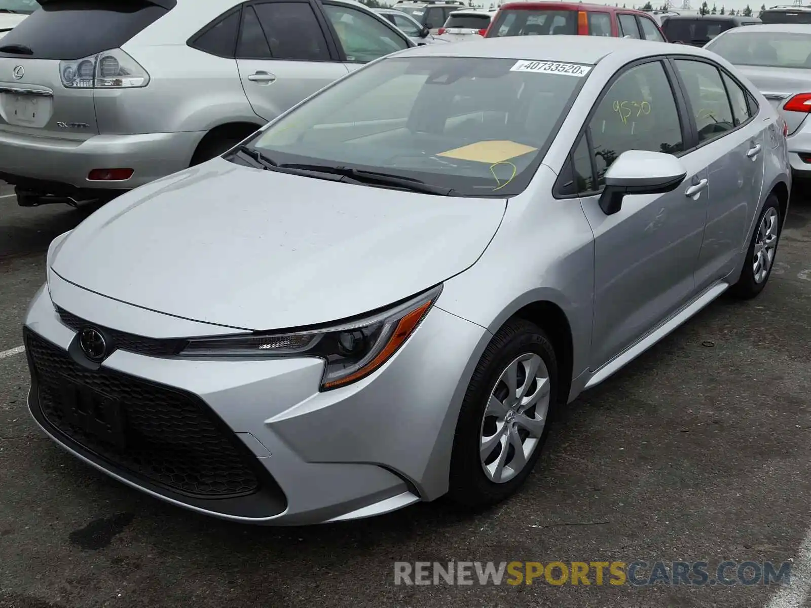 2 Photograph of a damaged car JTDEPRAE0LJ032865 TOYOTA COROLLA 2020