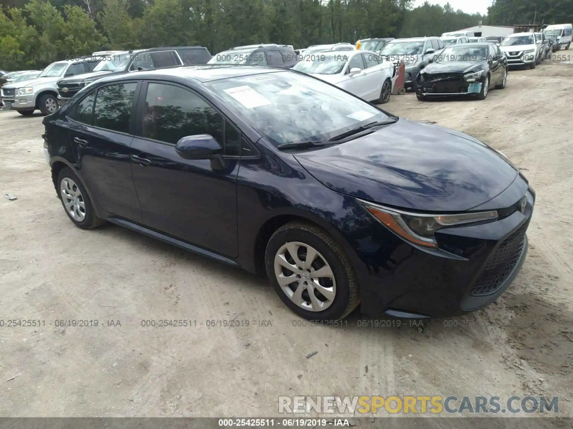 1 Photograph of a damaged car JTDEPRAE0LJ033286 TOYOTA COROLLA 2020