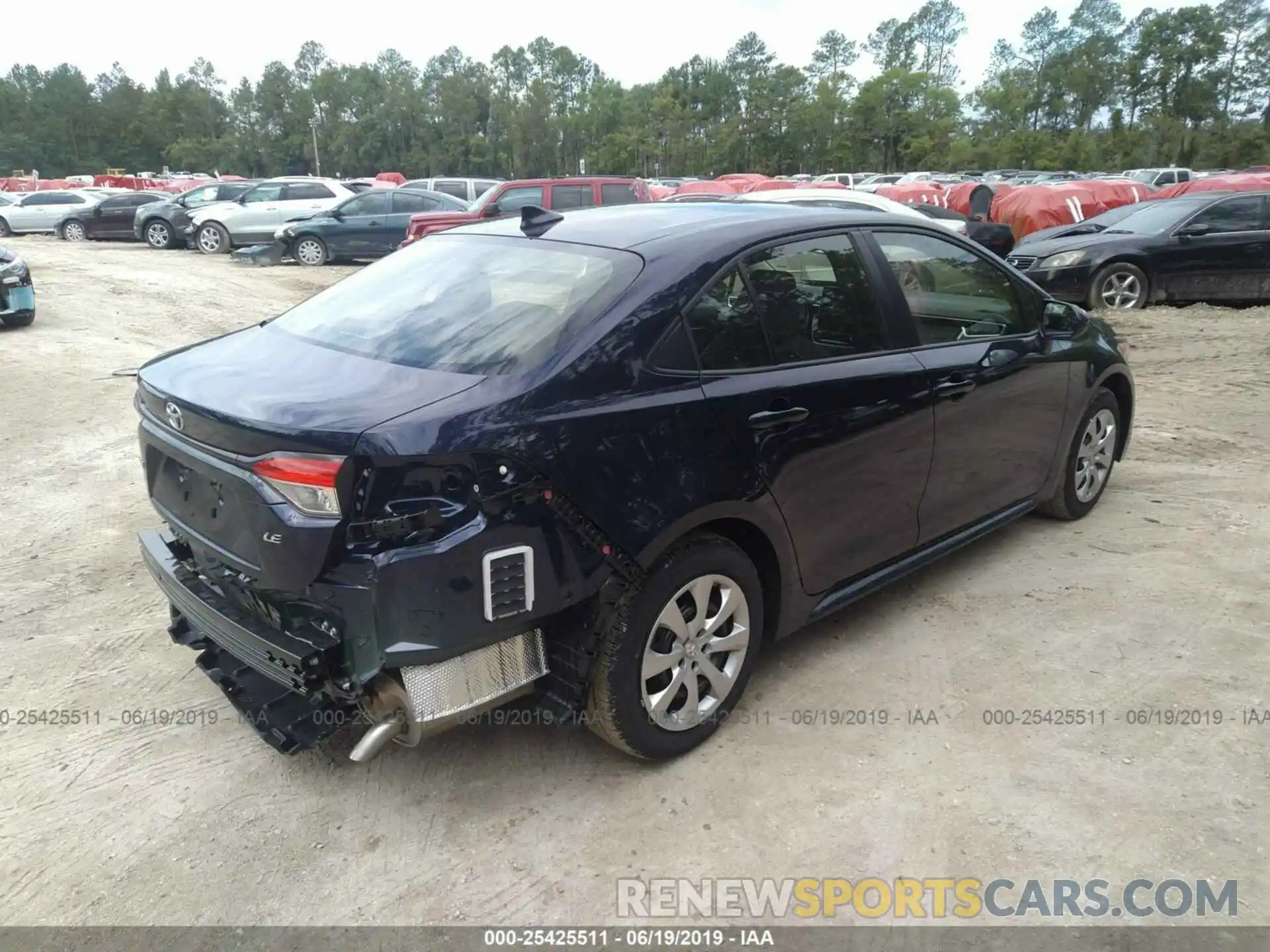 4 Photograph of a damaged car JTDEPRAE0LJ033286 TOYOTA COROLLA 2020