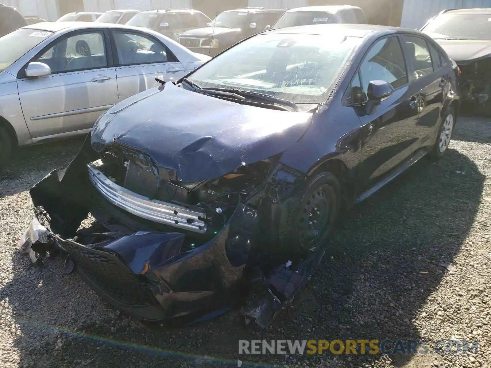 2 Photograph of a damaged car JTDEPRAE0LJ034387 TOYOTA COROLLA 2020