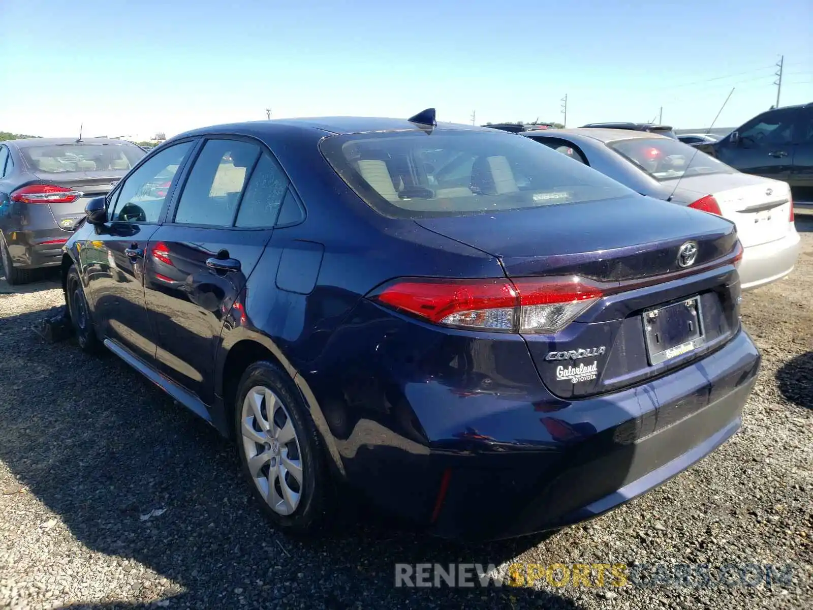 3 Photograph of a damaged car JTDEPRAE0LJ034387 TOYOTA COROLLA 2020