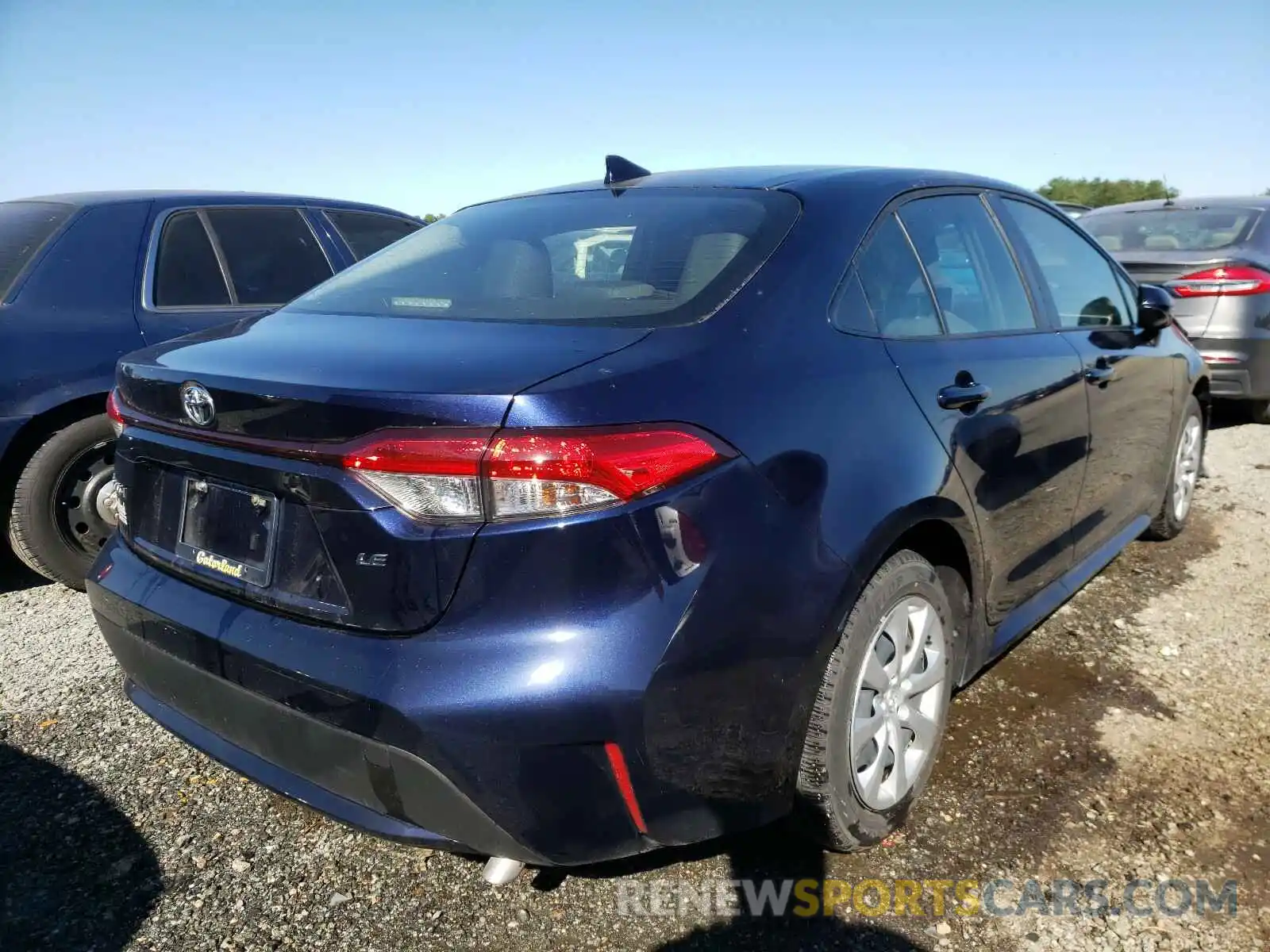 4 Photograph of a damaged car JTDEPRAE0LJ034387 TOYOTA COROLLA 2020