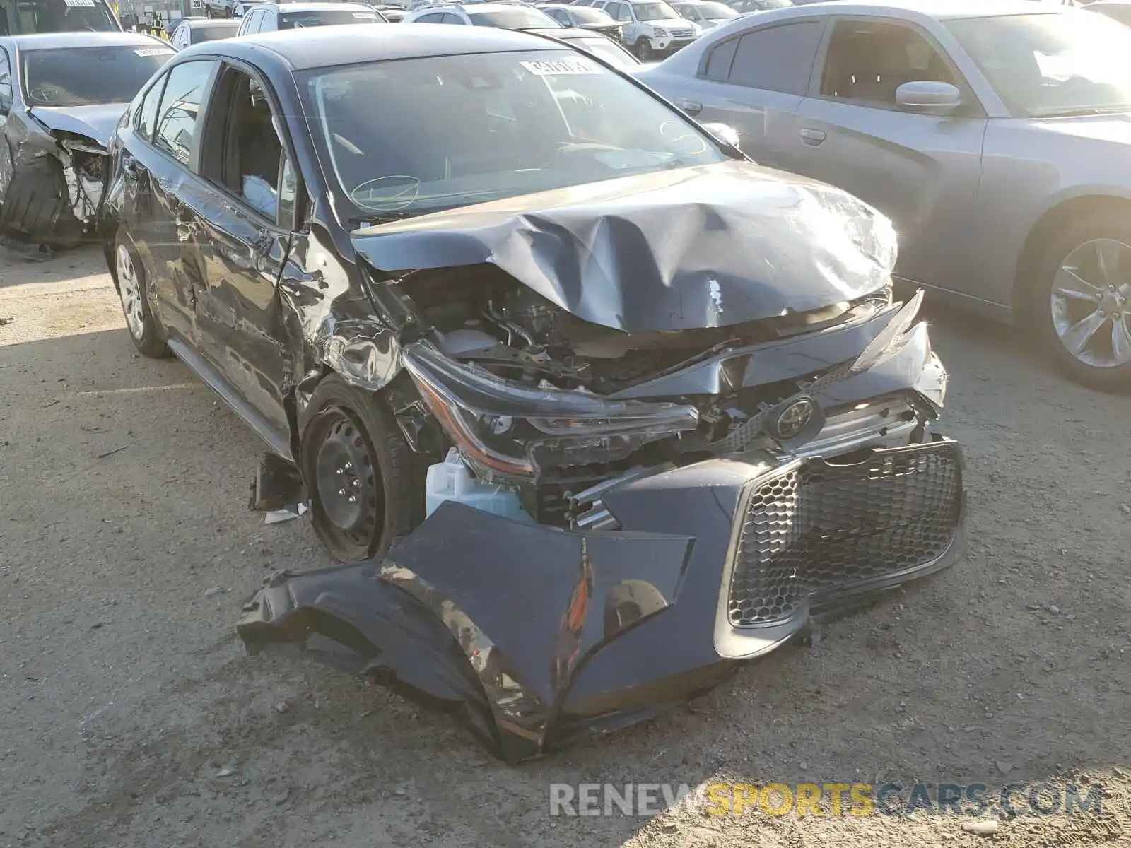 1 Photograph of a damaged car JTDEPRAE0LJ034549 TOYOTA COROLLA 2020