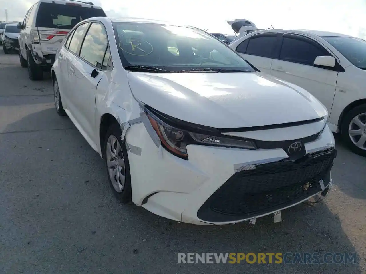 1 Photograph of a damaged car JTDEPRAE0LJ034650 TOYOTA COROLLA 2020