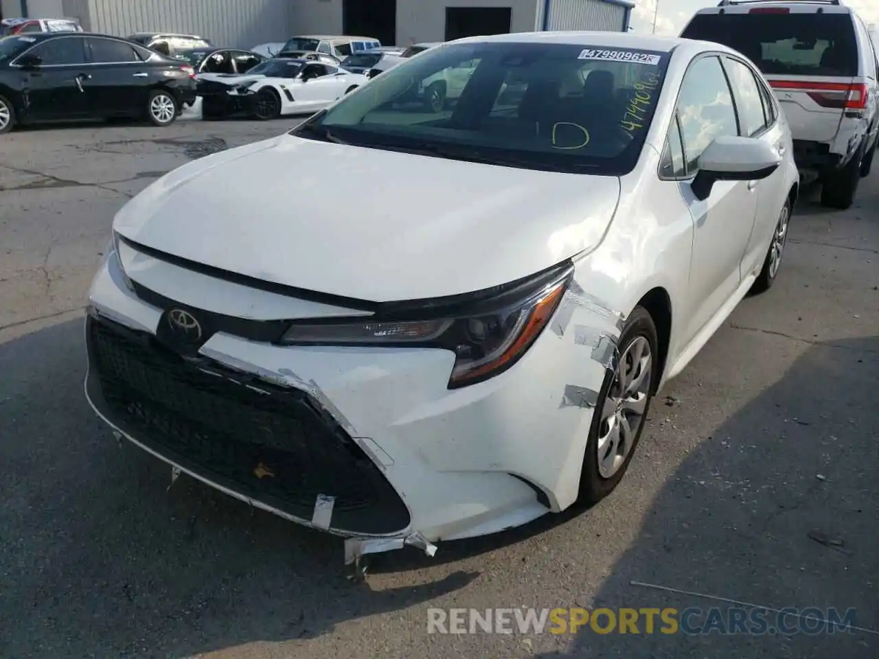 2 Photograph of a damaged car JTDEPRAE0LJ034650 TOYOTA COROLLA 2020