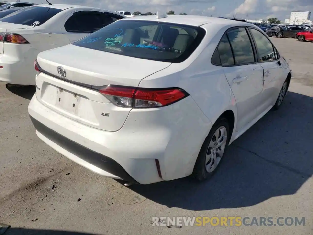 4 Photograph of a damaged car JTDEPRAE0LJ034650 TOYOTA COROLLA 2020