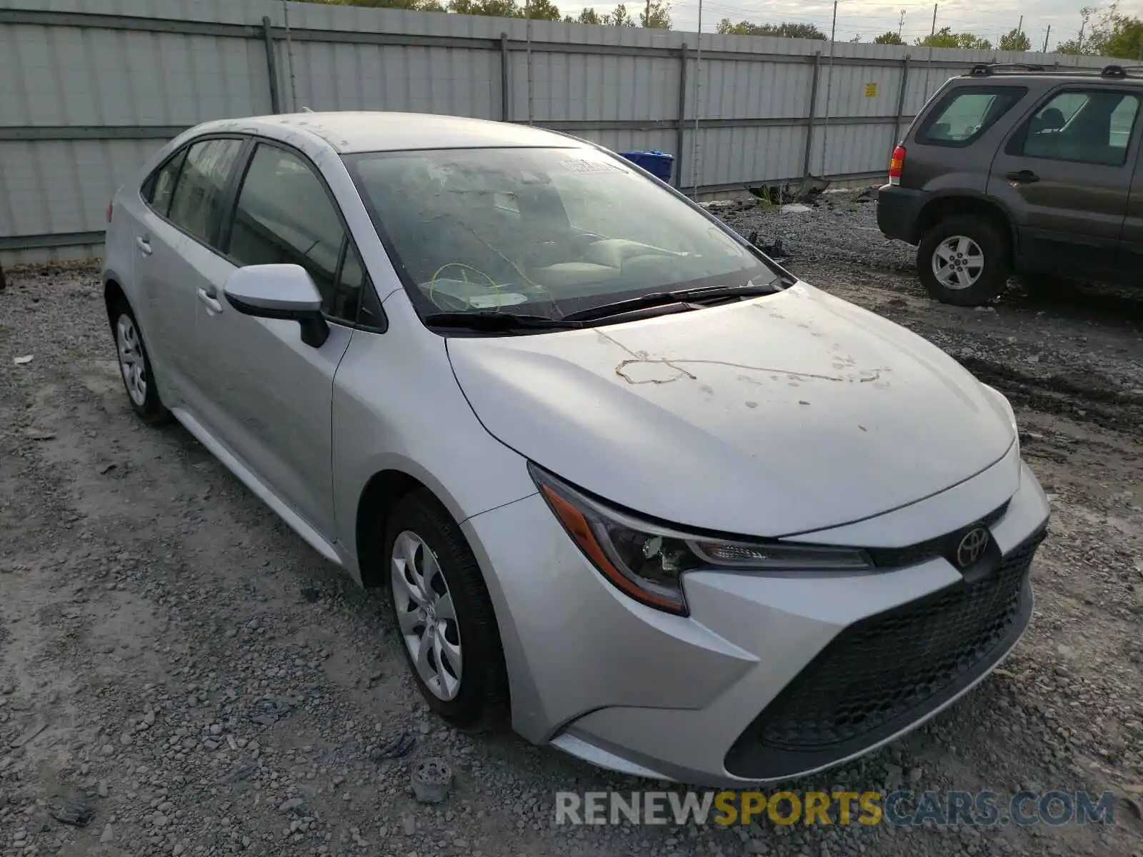 1 Photograph of a damaged car JTDEPRAE0LJ034776 TOYOTA COROLLA 2020