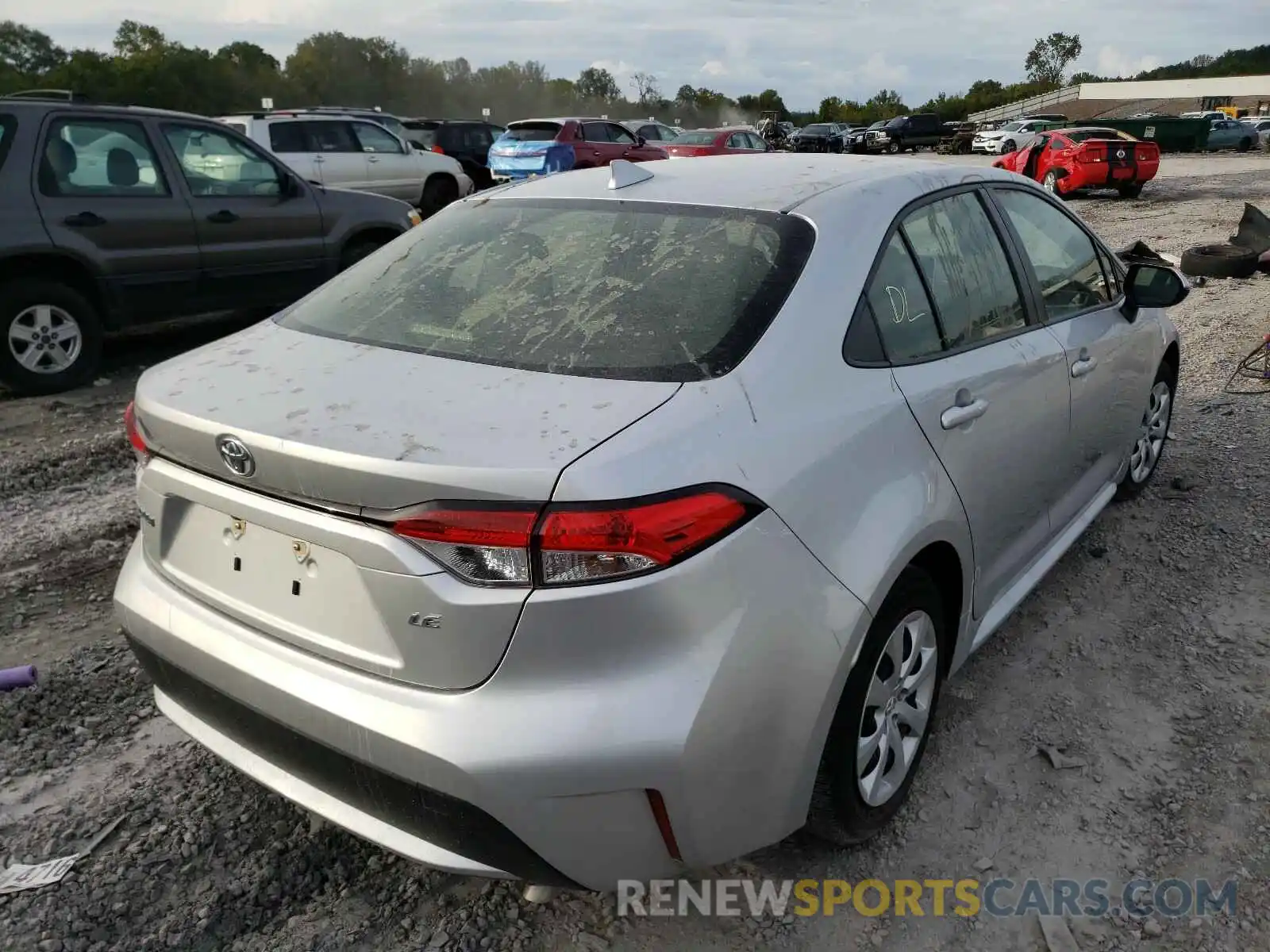 4 Photograph of a damaged car JTDEPRAE0LJ034776 TOYOTA COROLLA 2020