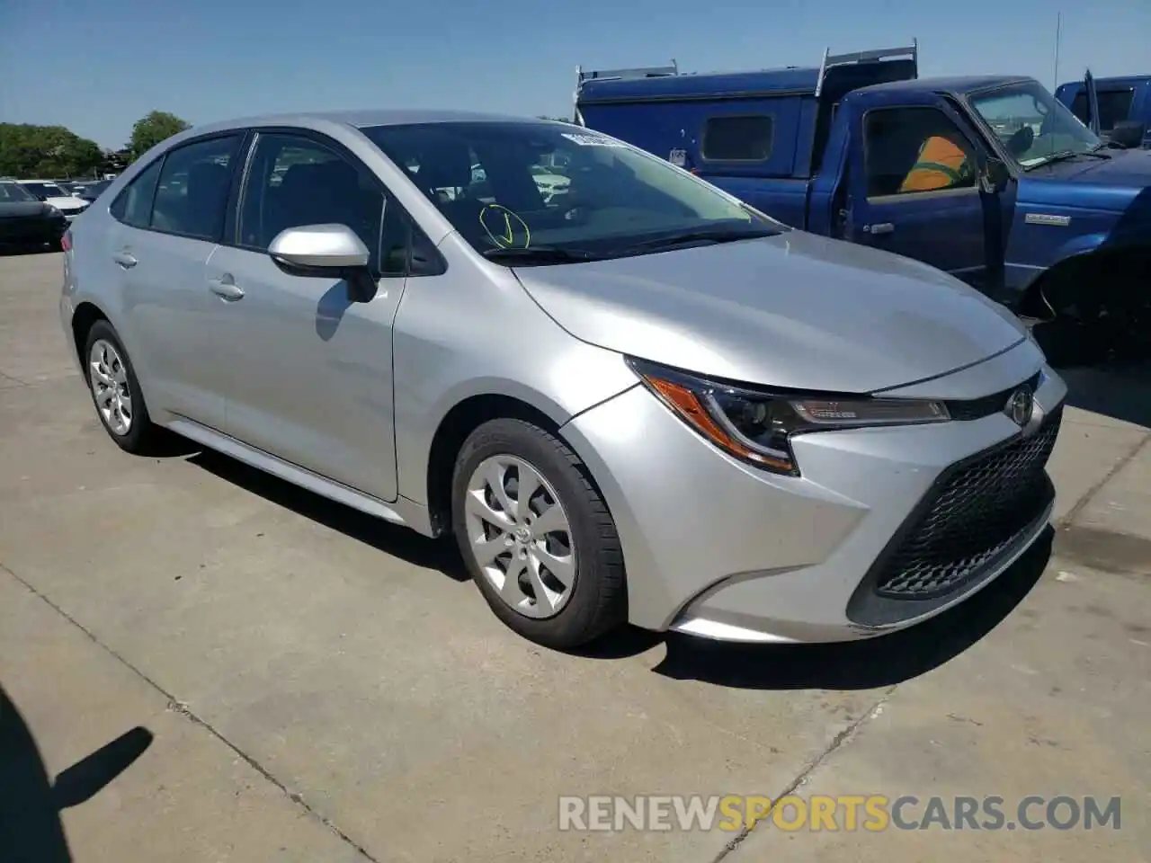 1 Photograph of a damaged car JTDEPRAE0LJ034941 TOYOTA COROLLA 2020