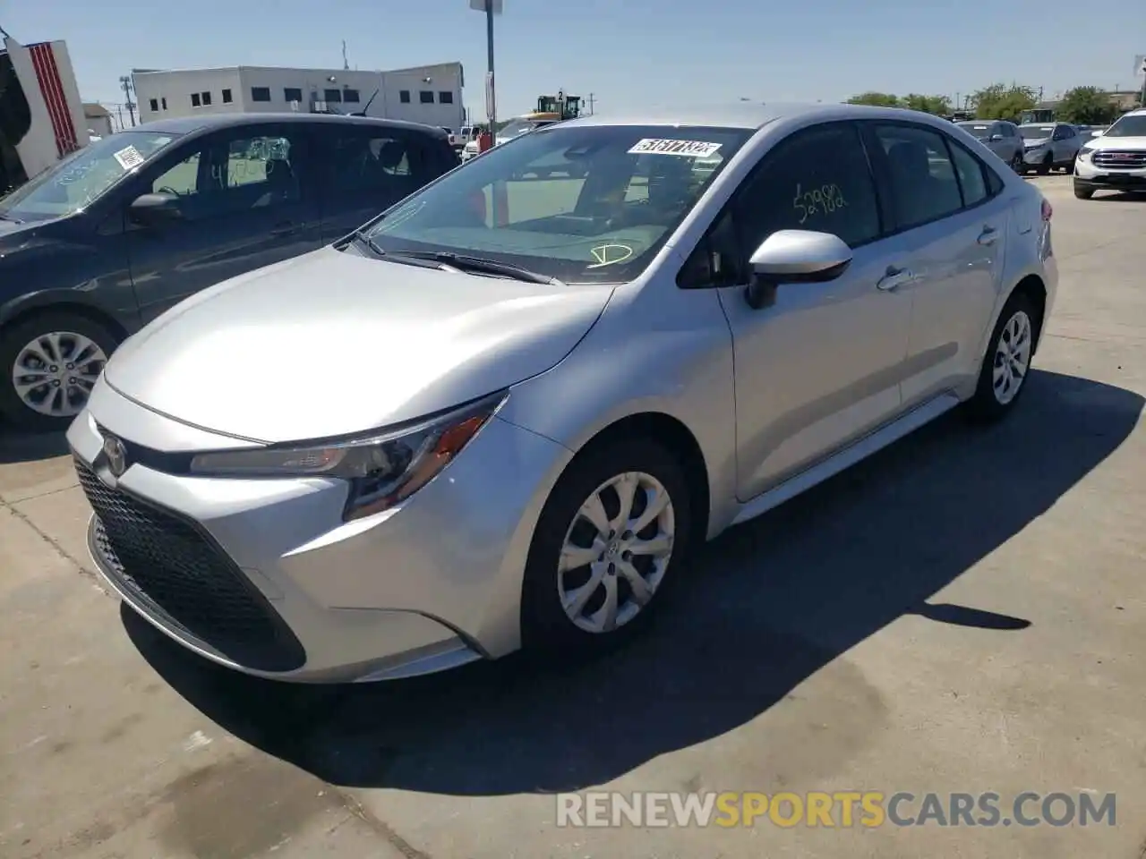 2 Photograph of a damaged car JTDEPRAE0LJ034941 TOYOTA COROLLA 2020