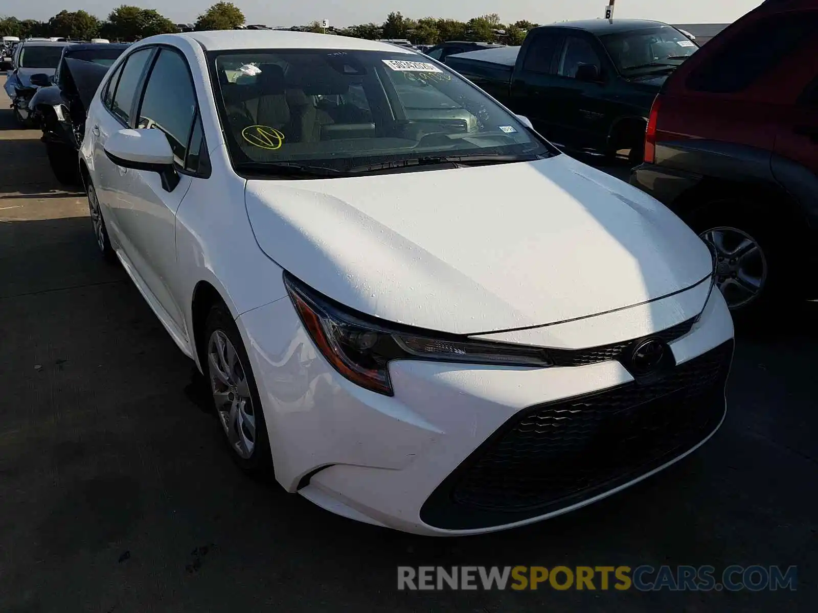 1 Photograph of a damaged car JTDEPRAE0LJ035247 TOYOTA COROLLA 2020