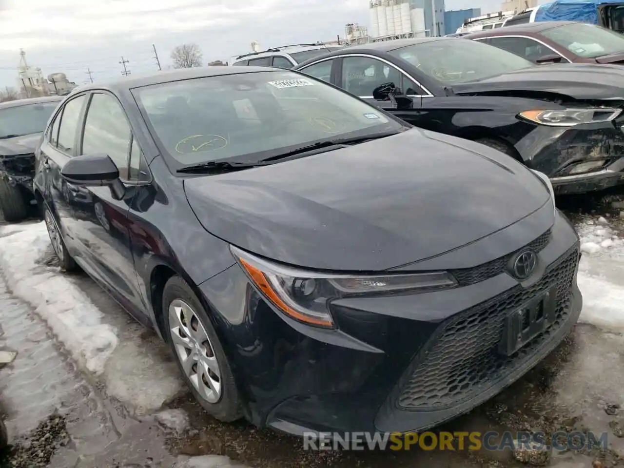 1 Photograph of a damaged car JTDEPRAE0LJ035314 TOYOTA COROLLA 2020