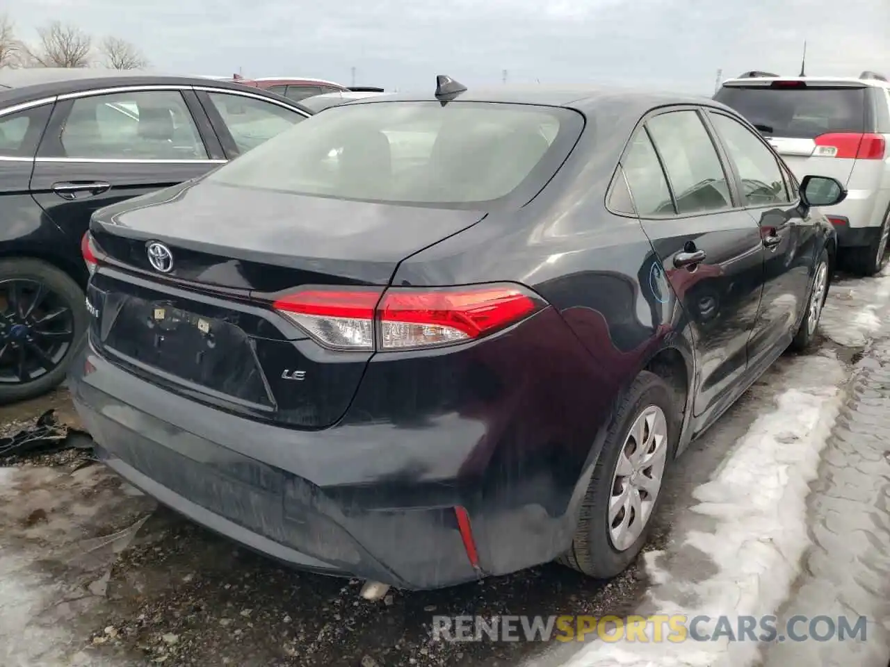 4 Photograph of a damaged car JTDEPRAE0LJ035314 TOYOTA COROLLA 2020