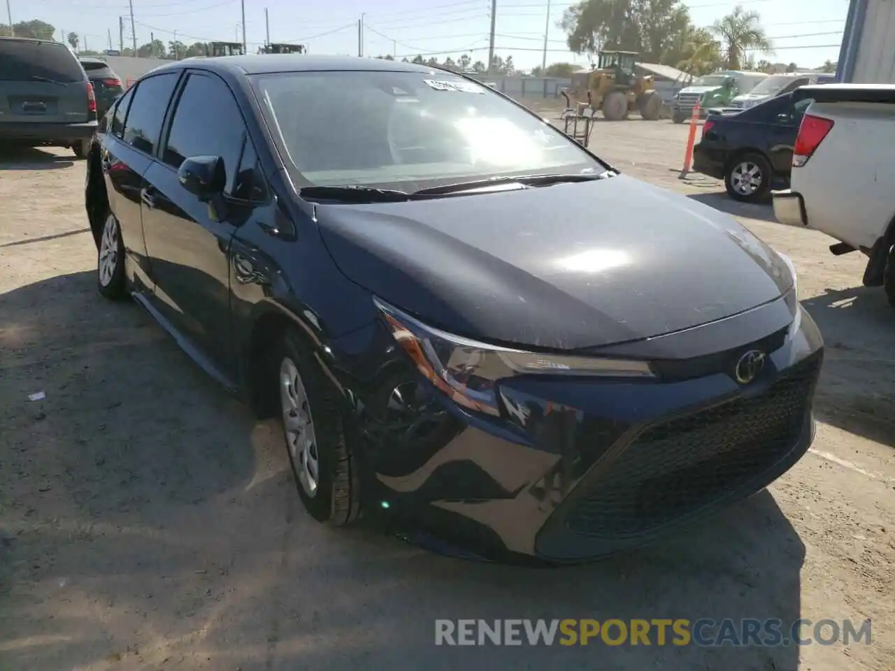 1 Photograph of a damaged car JTDEPRAE0LJ035362 TOYOTA COROLLA 2020