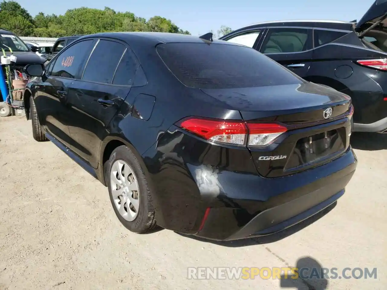 3 Photograph of a damaged car JTDEPRAE0LJ035362 TOYOTA COROLLA 2020