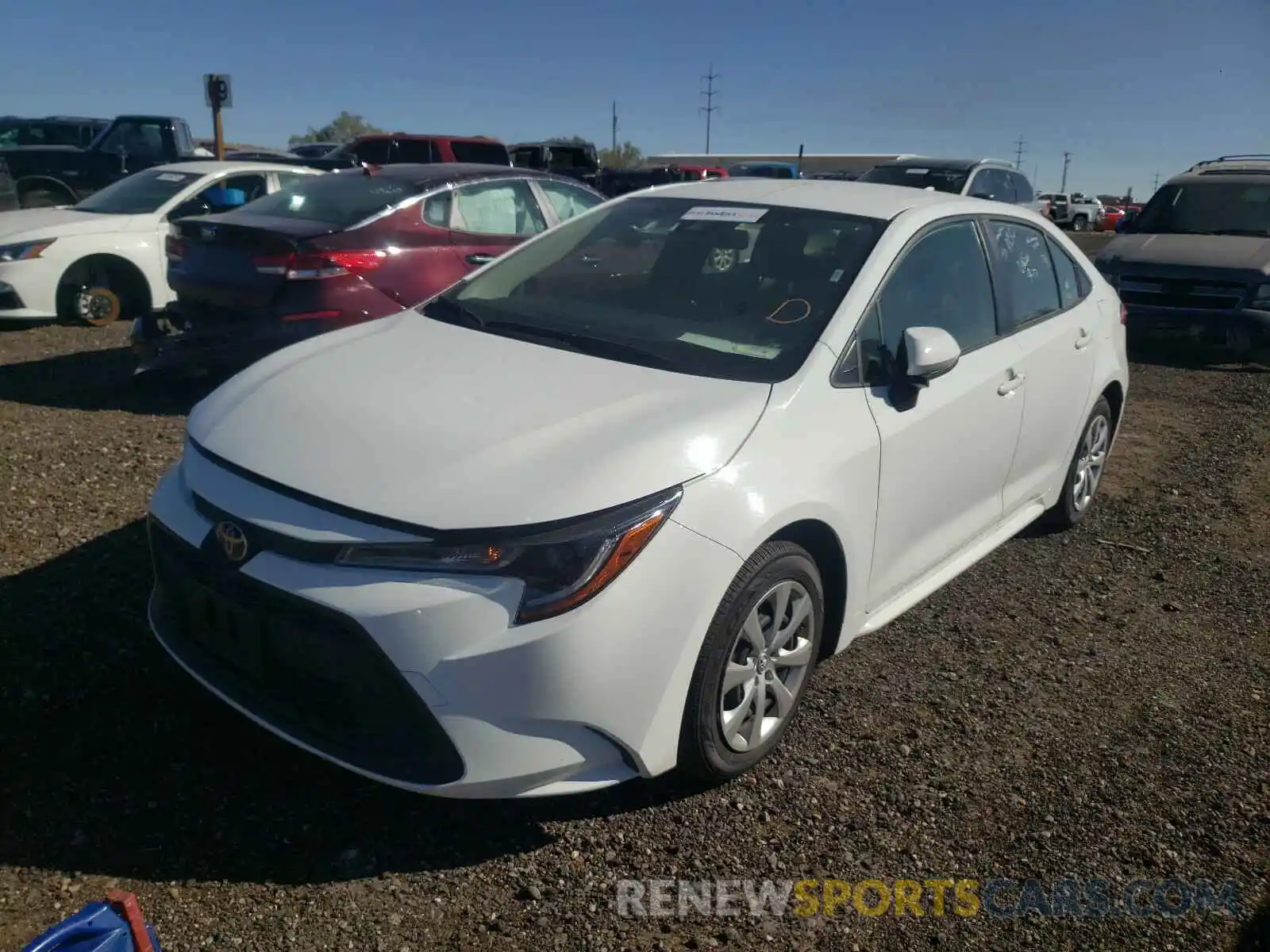 2 Photograph of a damaged car JTDEPRAE0LJ035457 TOYOTA COROLLA 2020