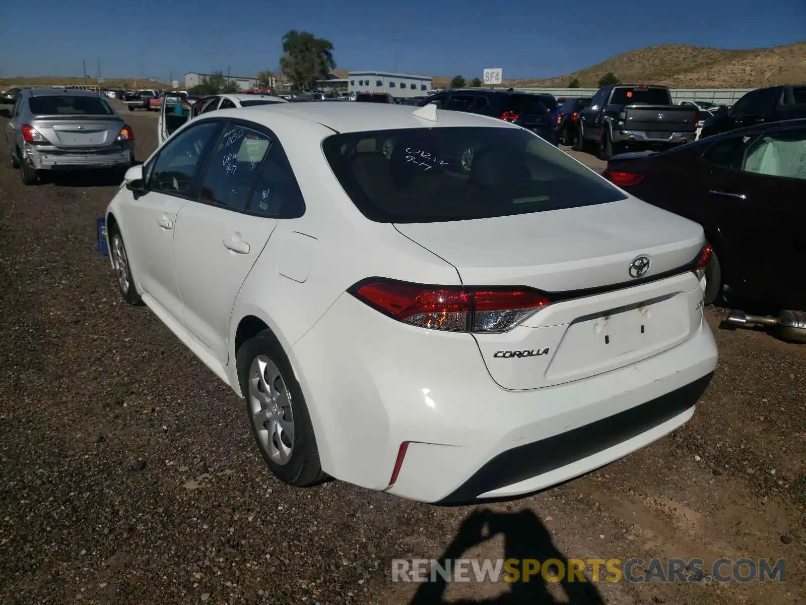 3 Photograph of a damaged car JTDEPRAE0LJ035457 TOYOTA COROLLA 2020