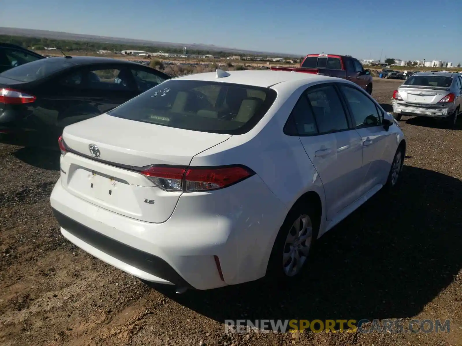 4 Photograph of a damaged car JTDEPRAE0LJ035457 TOYOTA COROLLA 2020