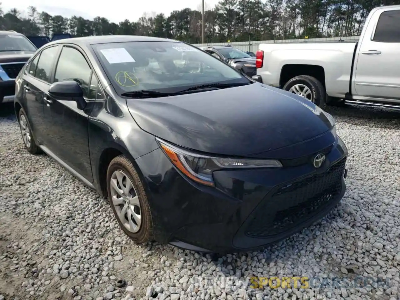 1 Photograph of a damaged car JTDEPRAE0LJ035555 TOYOTA COROLLA 2020