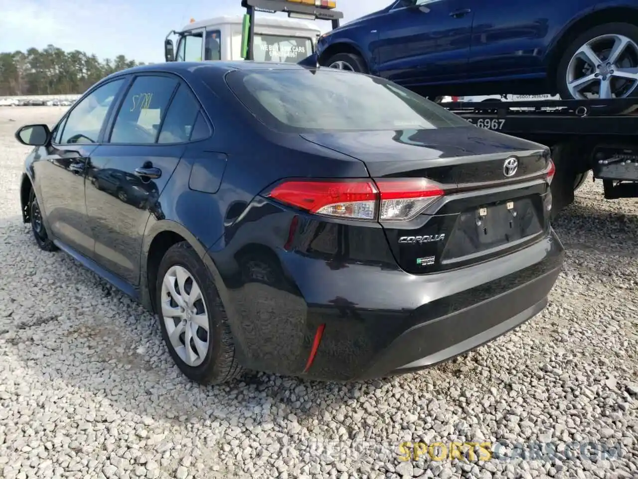 3 Photograph of a damaged car JTDEPRAE0LJ035555 TOYOTA COROLLA 2020