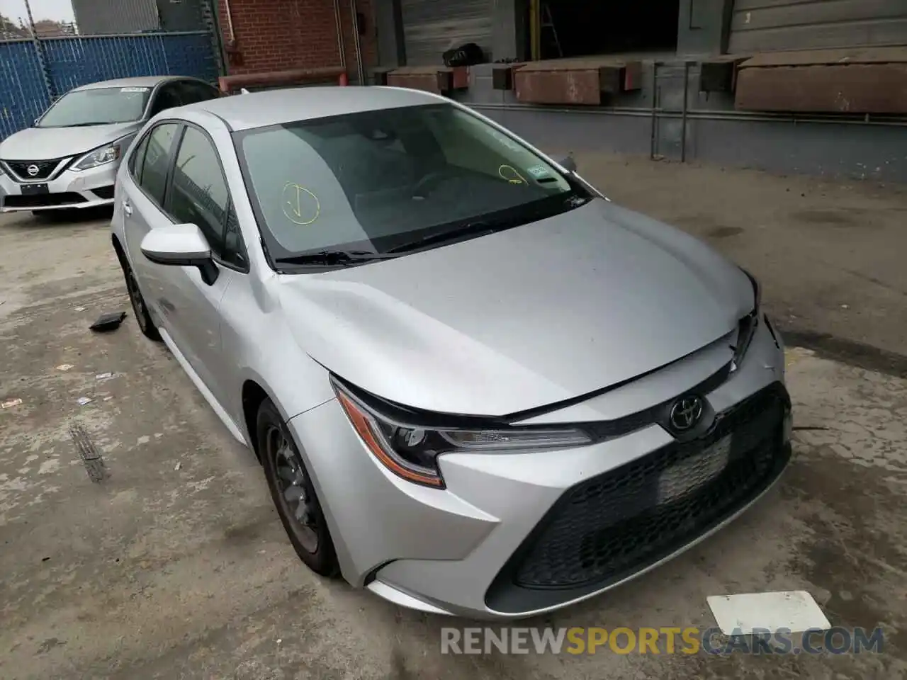 1 Photograph of a damaged car JTDEPRAE0LJ035667 TOYOTA COROLLA 2020