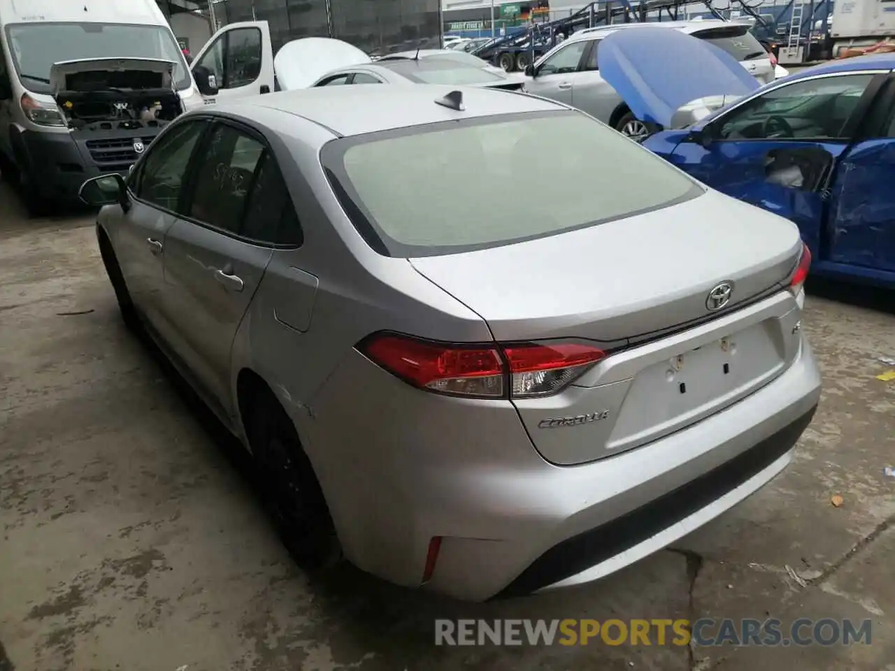 3 Photograph of a damaged car JTDEPRAE0LJ035667 TOYOTA COROLLA 2020