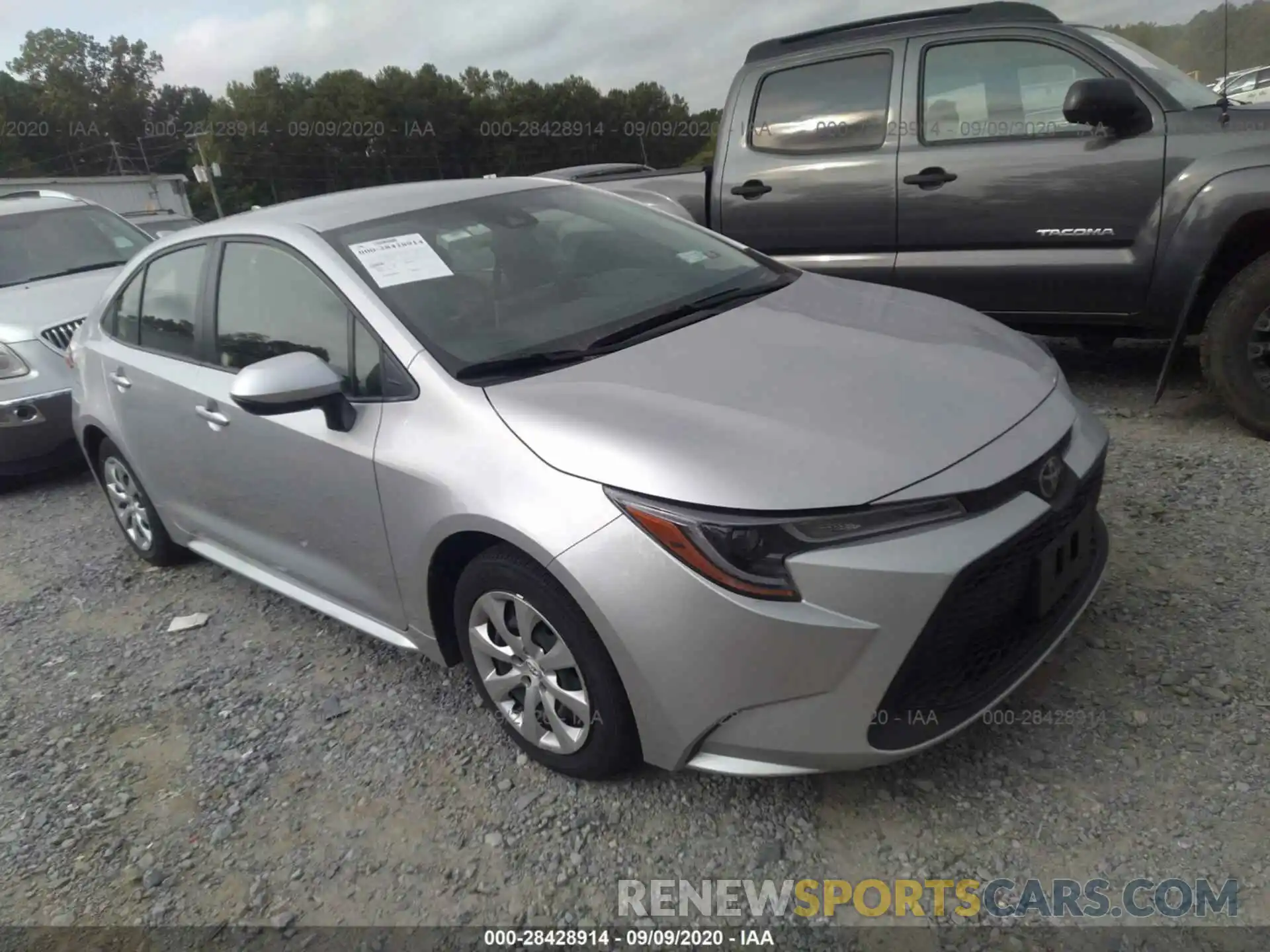 1 Photograph of a damaged car JTDEPRAE0LJ036009 TOYOTA COROLLA 2020